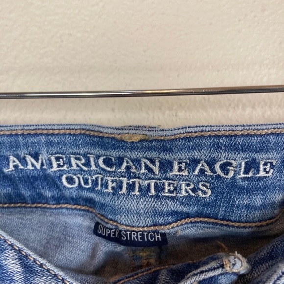 American Eagle AEO Hi-Rise Jegging Skinny Jeans Medium Wash Women’s Sz 6 - Picture 3 of 4